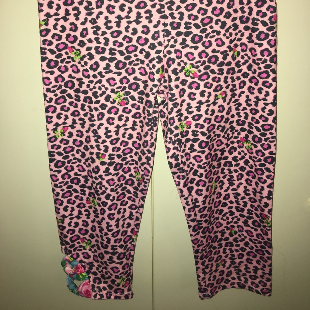 Capezio x Betsy Johnson, leopard & floral capris